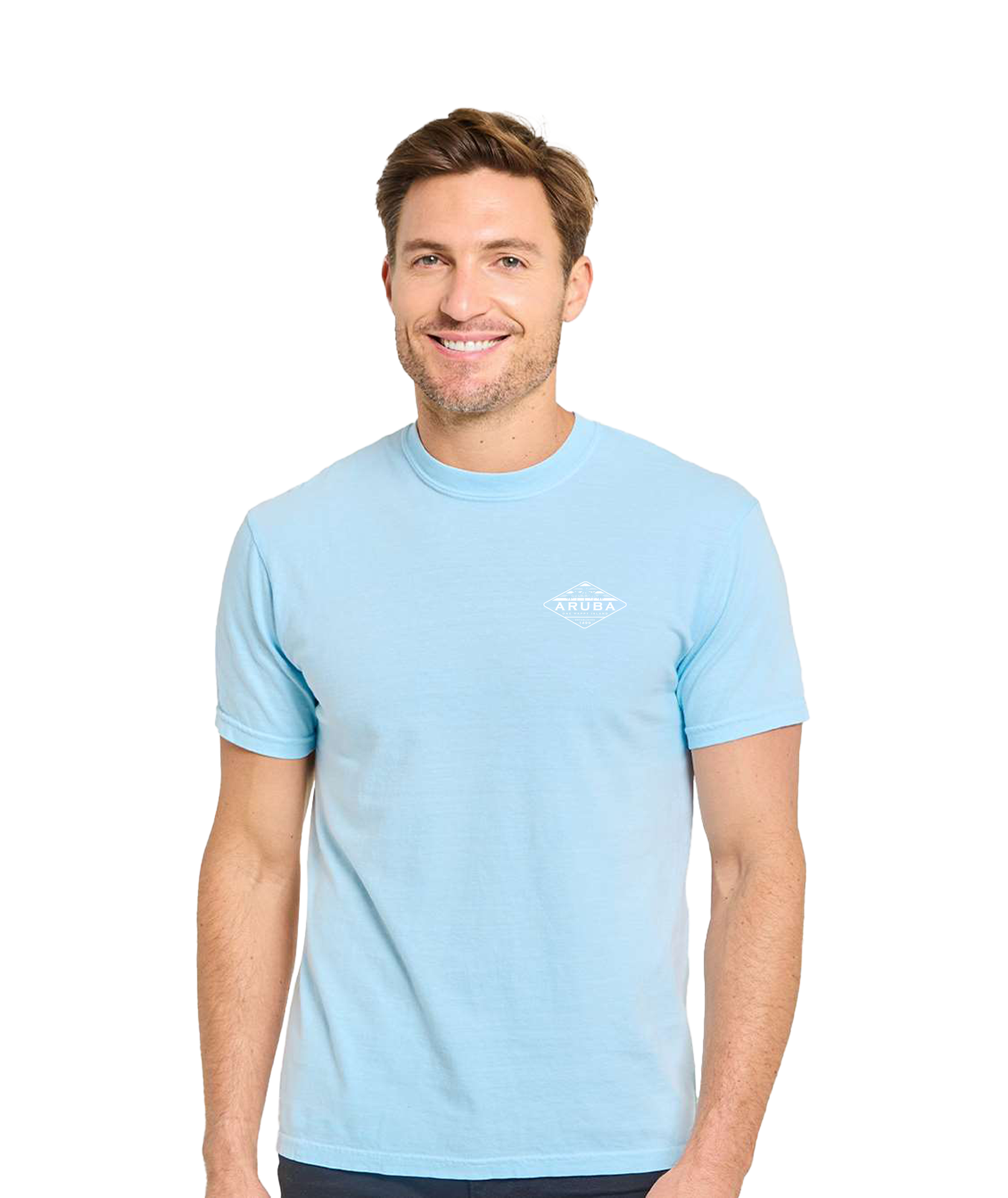 D58 - C1200 - Threadfast Apparel - Unisex Colors Garment-Dyed T-Shirt CHAMBRAY
