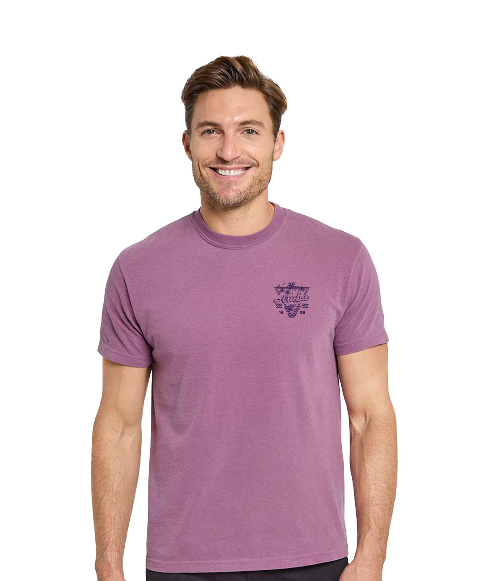 D145 - C1200 - Threadfast Apparel - Unisex Colors Garment-Dyed T-Shirt BERRY
