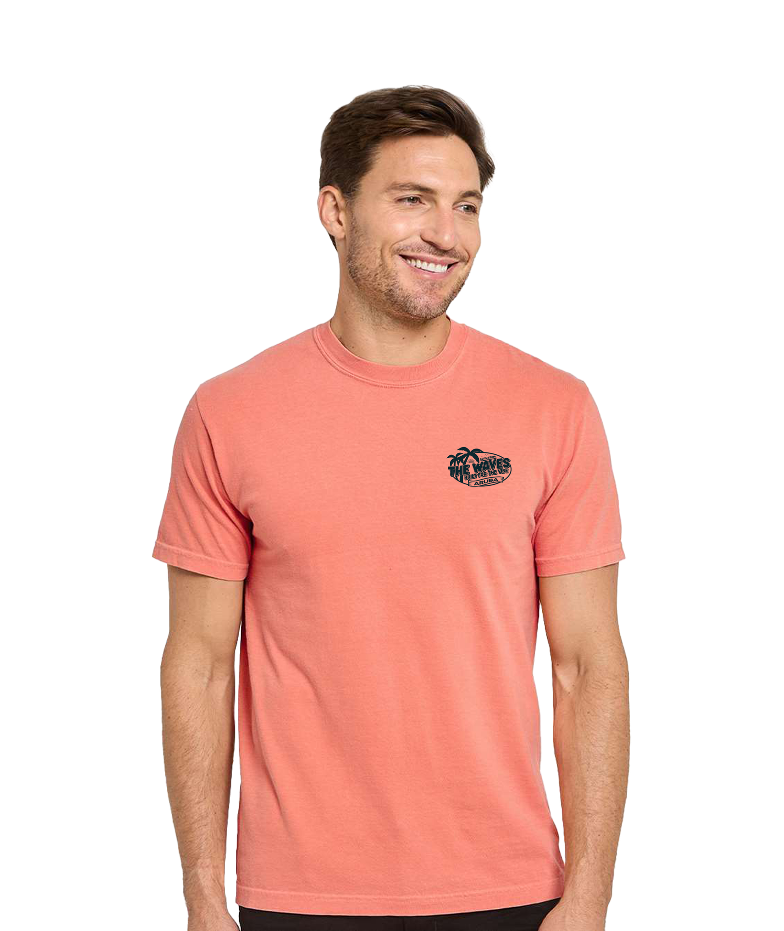 D189 - C1200 - Threadfast Apparel - Unisex Colors Garment-Dyed T-Shirt SALMON